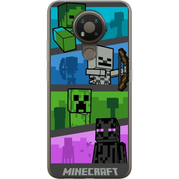 Nokia 3.4 Gennemsigtig cover Minecraft