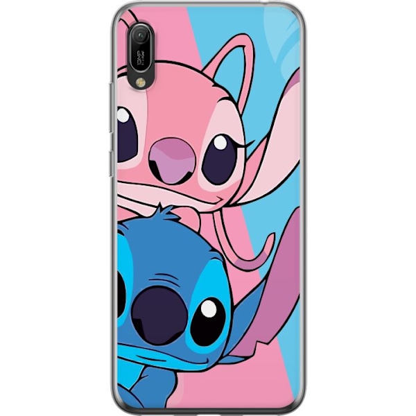 Huawei Y6 Pro (2019) Genomskinligt Skal Stitch & Angel