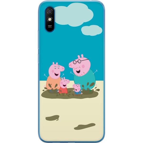 Xiaomi Redmi 9AT Gennemsigtig cover Greta Gris Familie Georg M