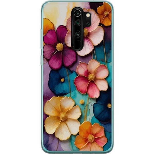 Xiaomi Redmi Note 8 Pro  Gjennomsiktig deksel Blomster Farger