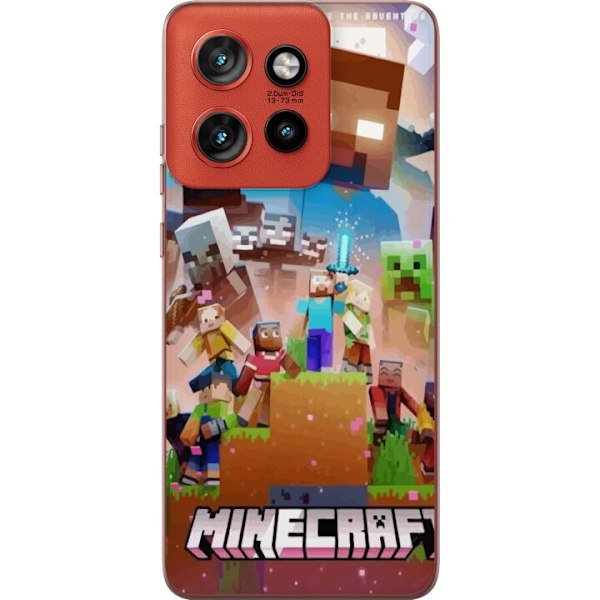 Motorola Edge 50 Neo Läpinäkyvä kuori Minecraft