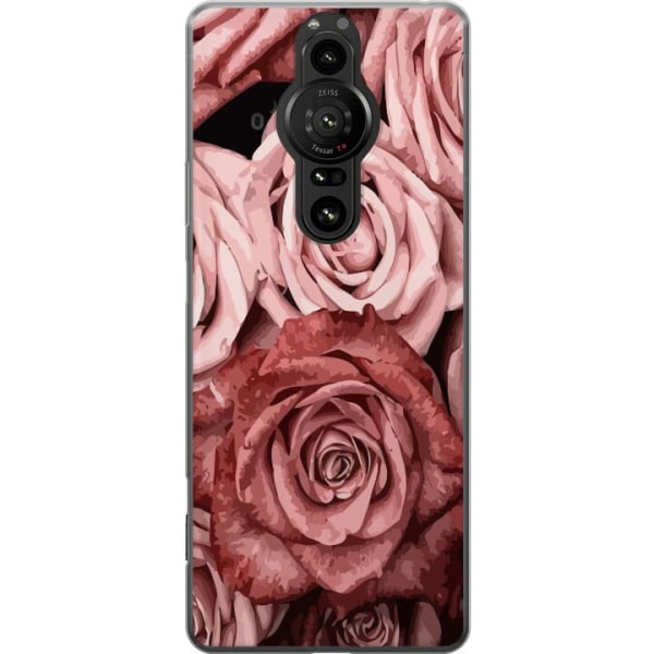 Sony Xperia Pro-I Läpinäkyvä kuori Ruusut