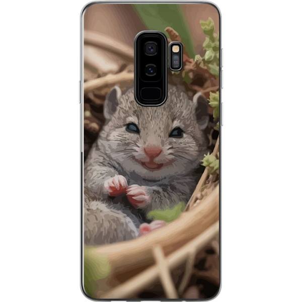 Samsung Galaxy S9+ Genomskinligt Skal Råtta Leende Djurmotiv Stadsmotiv Urban Grafisk Design Populärt Roligt Motiv Art Stil