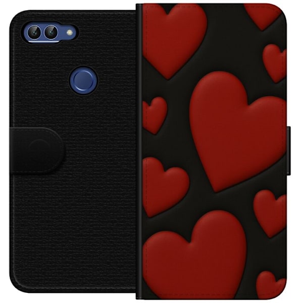 Huawei P smart Plånboksfodral Red Velvet Hearts