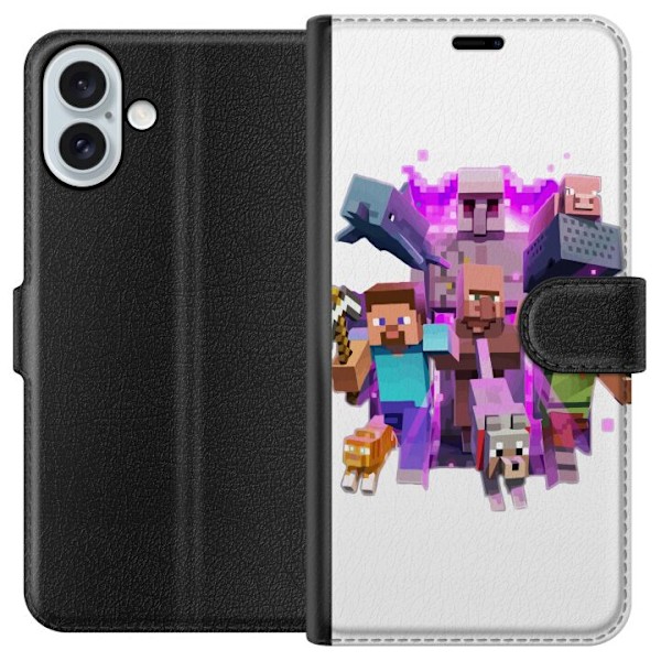 Apple iPhone 16 Plus Lommeboketui Minecraft