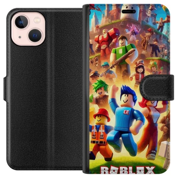 Kompatibel Tegnebogsetui til Apple iPhone 13 mini Roblox