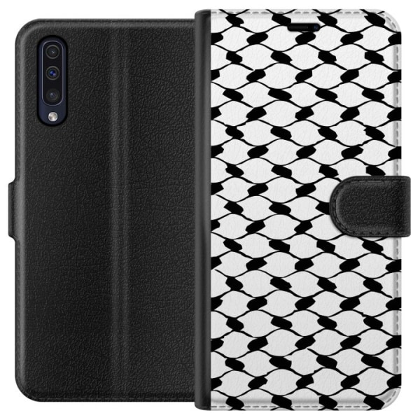 Samsung Galaxy A50 Plånboksfodral Keffiyeh mönster