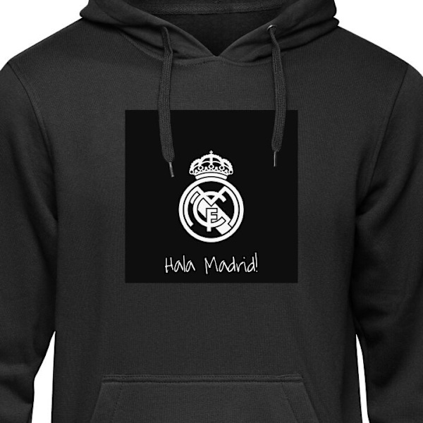 Barn-Hoodie | Mjuk Huvtröja för Barn Real Madrid svart 7-8 År