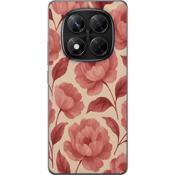 Xiaomi Redmi Note 14 Pro Läpinäkyvä kuori Ruusun Kukinta