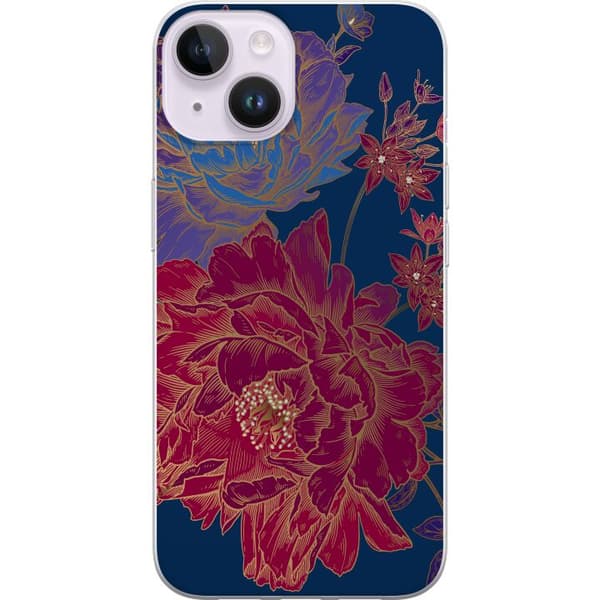 Kompatibelt Mobildeksel til Apple iPhone 14 Blomster