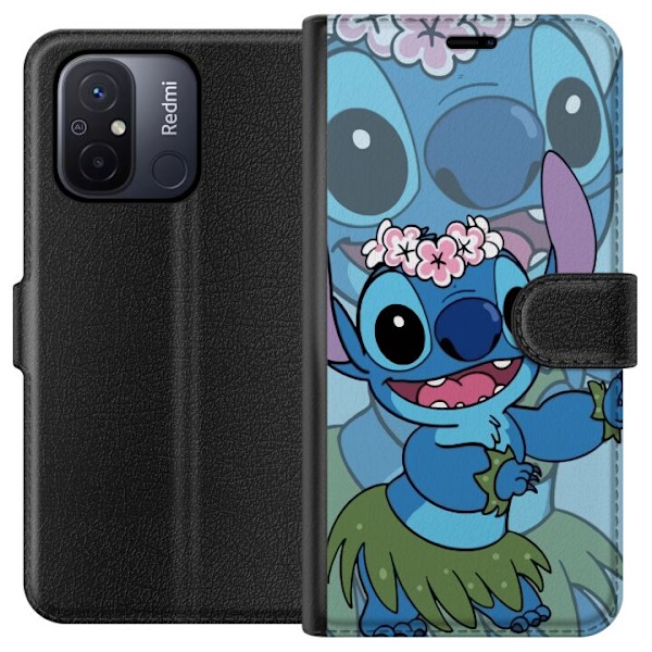 Xiaomi Redmi 12C Lompakkokotelo Stitch tähtien alla - Taianom