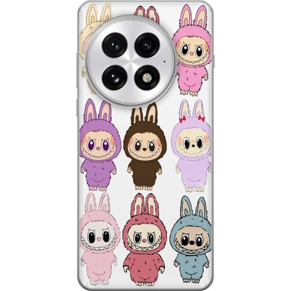 OnePlus 13 Läpinäkyvä kuori Labubu Pink Monster - Popkulttu
