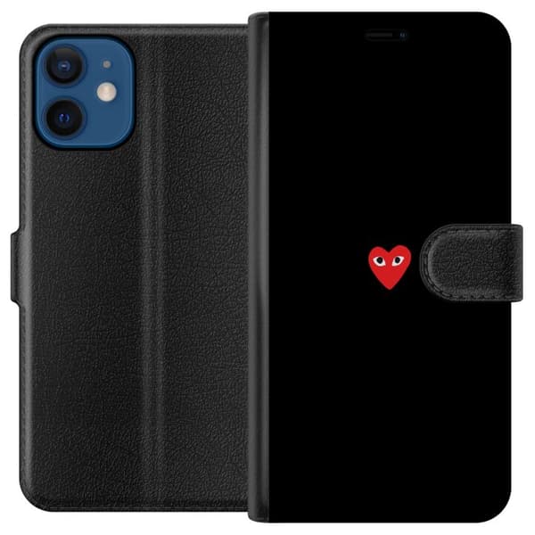 Yhteensopiva Lompakkokotelo Apple iPhone 12 mini Sydän