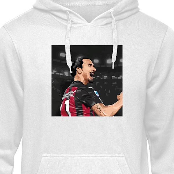 Hoodie til Voksen | Behagelig Hættetrøje Zlatan hvid L