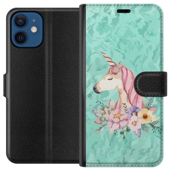 Kompatibelt Plånboksfodral till Apple iPhone 12 mini Unicorn