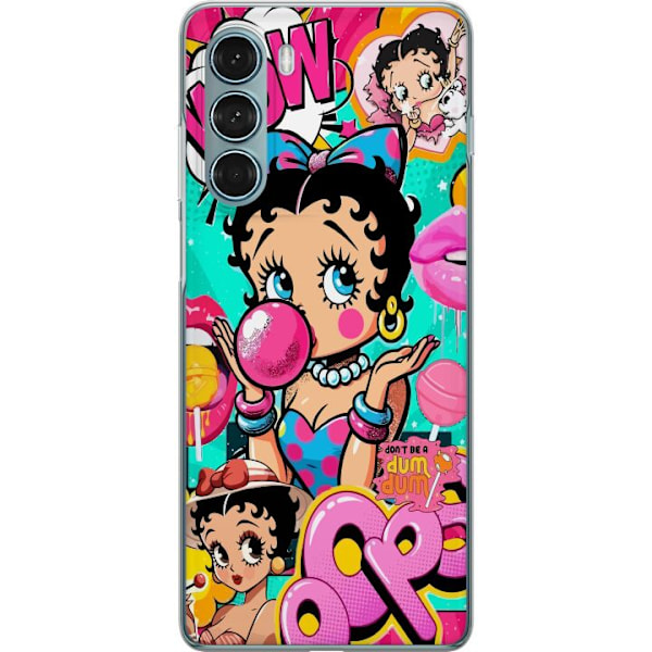 Motorola Moto G200 5G Läpinäkyvä kuori Betty Boop