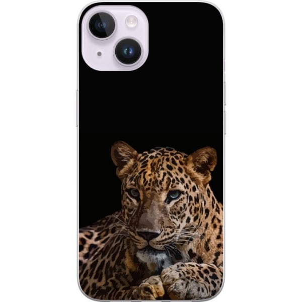 Apple iPhone 14 Läpinäkyvä kuori Leopard