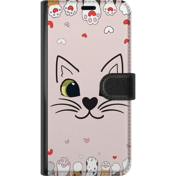 Kompatibelt Lommeboketui til Apple iPhone 13 mini Mjooo Katt