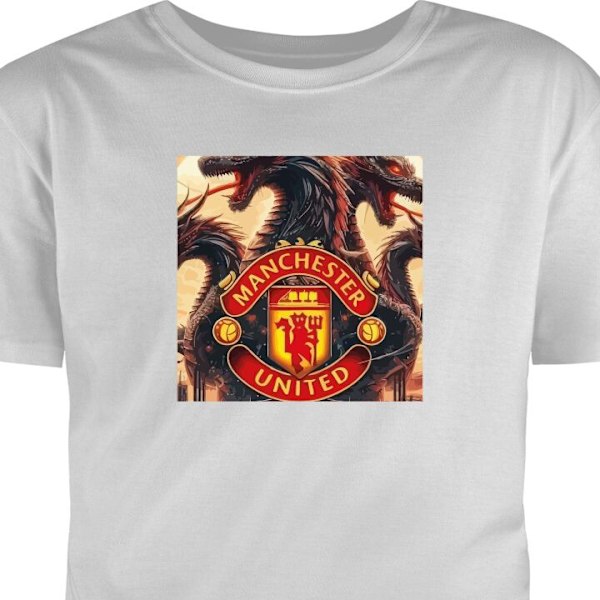 Børne T-shirt | Behagelig T-shirt til Børn Manchester United grå 2-3 År