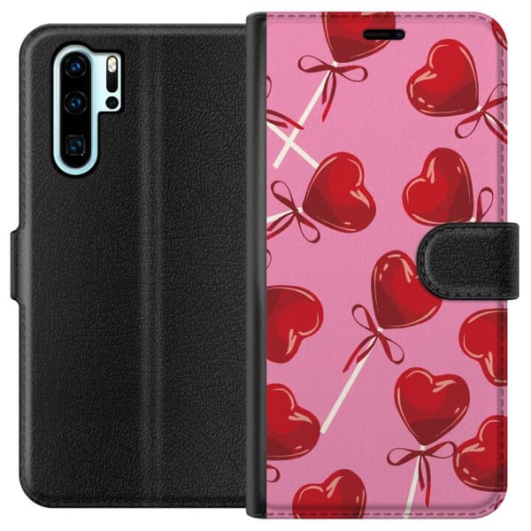 Kompatibel Tegnebogsetui til Huawei P30 Pro Valentinsdag Lollipop