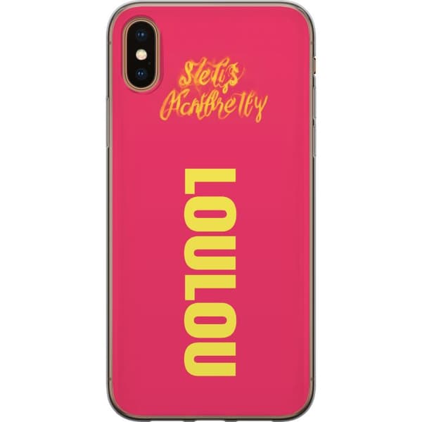 Kompatibelt Mobildeksel til Apple iPhone XS LOL LOL text rosa