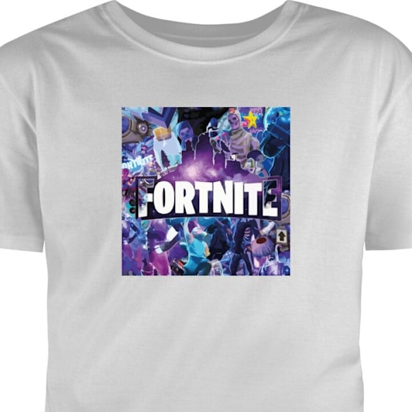 Barn-T-shirt | Bekväm T-shirt för Barn Fortnite grå 1-2 År