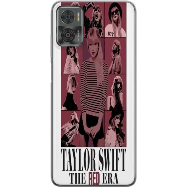 Motorola Moto E22i Gjennomsiktig deksel Taylor Swift Red