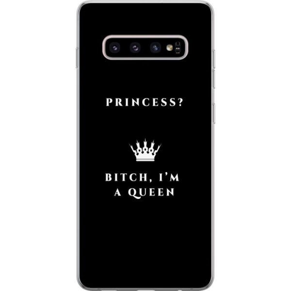 Samsung Galaxy S10+ Läpinäkyvä kuori Kuningatar