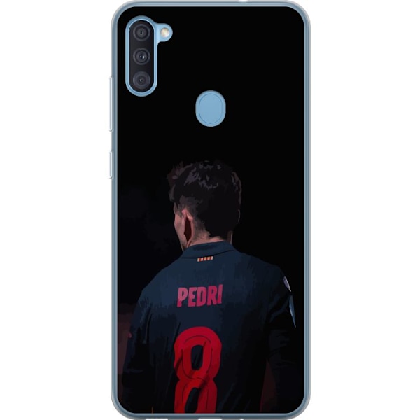 Samsung Galaxy A11 Läpinäkyvä kuori Pedri FC Barcelona Jalk