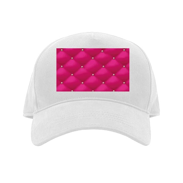 Caps for Voksen | Klassisk Justerbar Caps Luksuriøs Rosa hvit Voksen