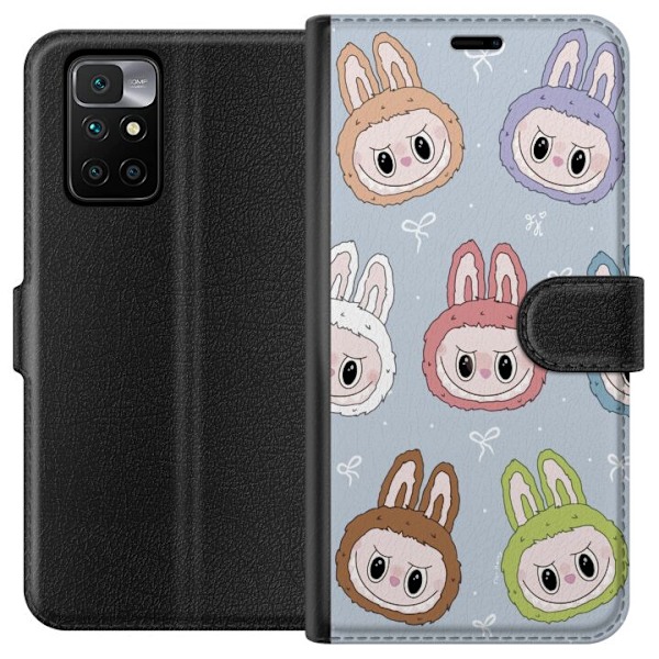 Xiaomi Redmi 10 Lompakkokotelo Pastel Labubu