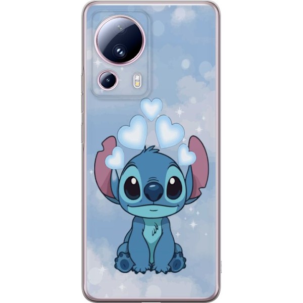 Xiaomi 13 Lite Gjennomsiktig deksel Stitch Hoppande Gled - Mor