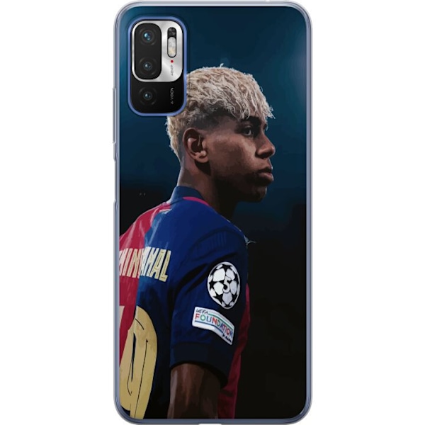 Xiaomi Redmi Note 10 5G Genomskinligt Skal Lamine Yamal – Barcelonas Wonderkid i Fokus