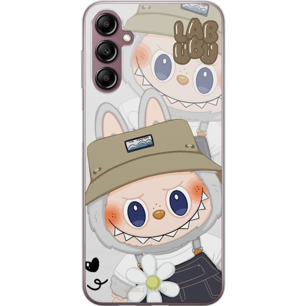 Samsung Galaxy A14 5G Gennemsigtig cover Labubu Minimal Mood - Enkel og stilren monsterdesign