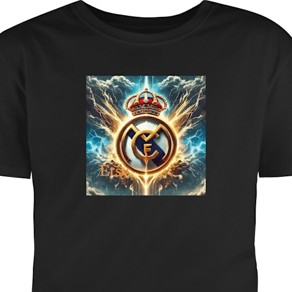 Børne T-shirt | Behagelig T-shirt til Børn Real Madrid sort 7-8 År