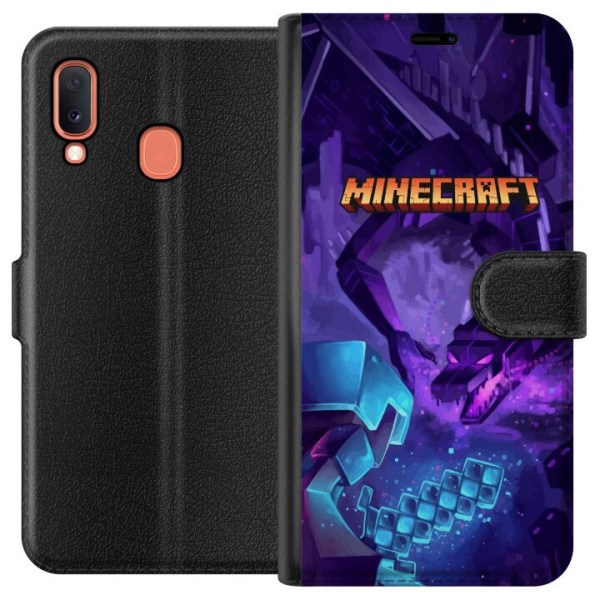 Samsung Galaxy A20e Plånboksfodral Minecraft