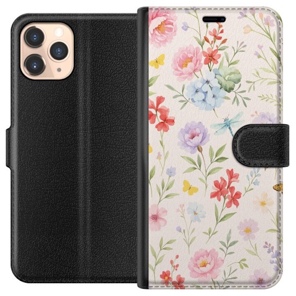 Apple iPhone 11 Pro Plånboksfodral Blommor
