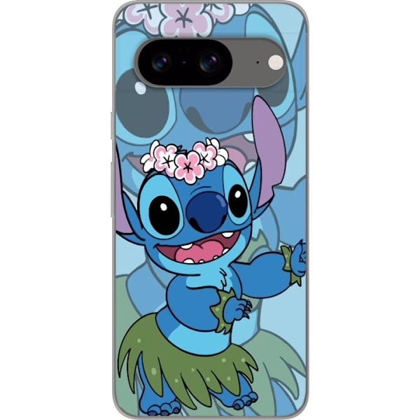 Google Pixel 8 Gennemsigtig cover Stitch under Stjernerne - Magisk Anime-stil