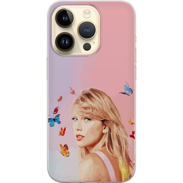 Apple iPhone 15 Pro Läpinäkyvä kuori Taylor Swift Perhosia