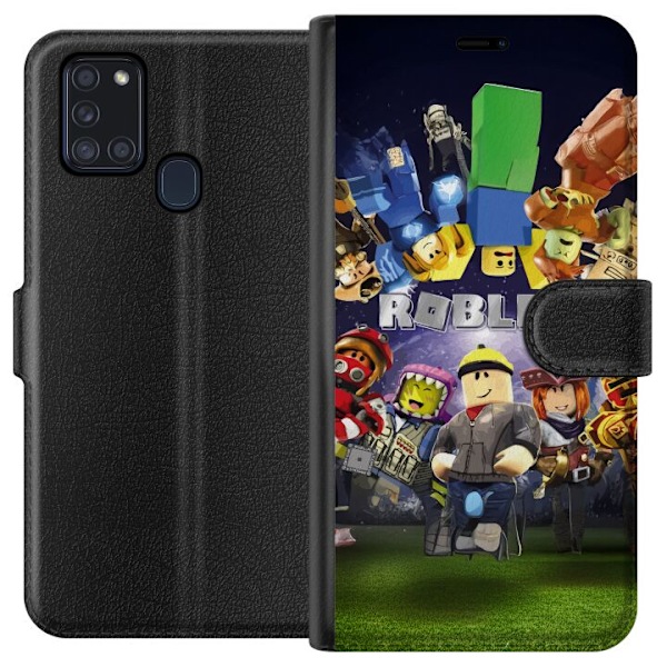 Samsung Galaxy A21s Lommeboketui Roblox Verden - Spilleventyr