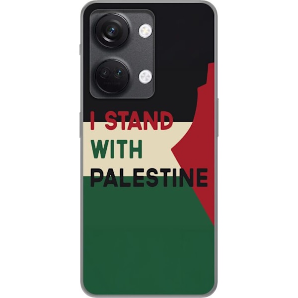 OnePlus Nord 3 Genomskinligt Skal Stand with Palestine – solidaritetsdesign med starkt budskap
