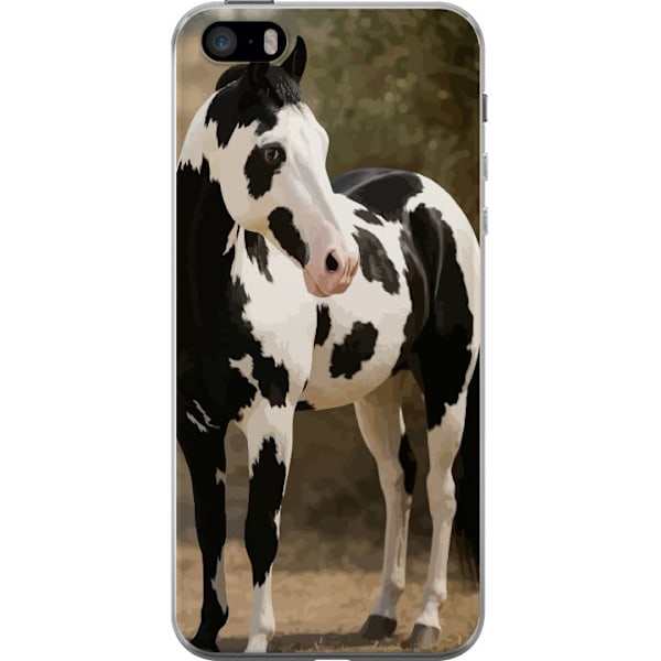 Apple iPhone SE (2016) Gjennomsiktig deksel Vakker Hest - elegant illustrasjon av hestemotiv