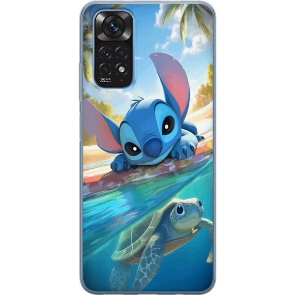 Xiaomi Redmi Note 11S Gennemsigtig cover Stitch med skildpadde