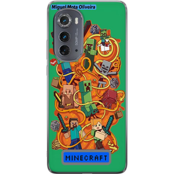 Motorola Edge (2022) Gjennomsiktig deksel Minecraft