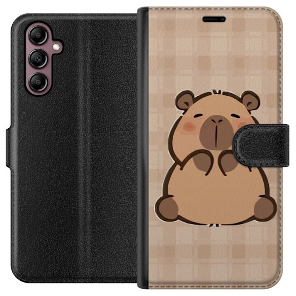 Samsung Galaxy A14 5G Plånboksfodral Mobilskal kawaii capybara flera figurer japansk stil