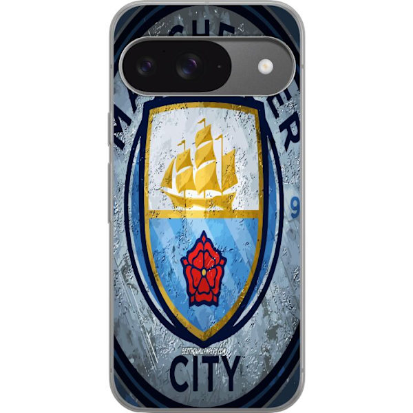 Google Pixel 9 Pro Läpinäkyvä kuori Manchester City FC