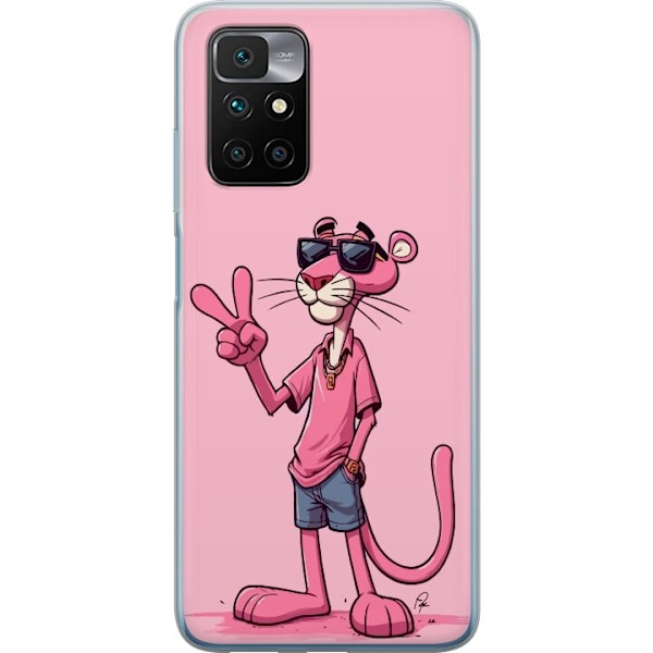 Xiaomi Redmi 10 Gjennomsiktig deksel Pink Panter Peace