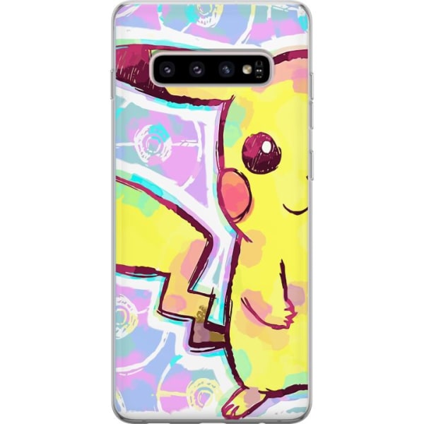 Samsung Galaxy S10+ Gennemsigtig cover Pikachu 3D