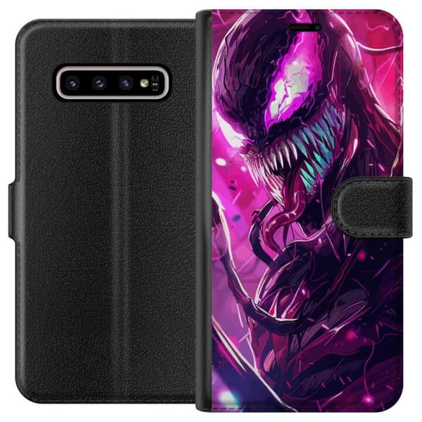 Kompatibelt Lommeboketui til Samsung Galaxy S10+ Spider Man