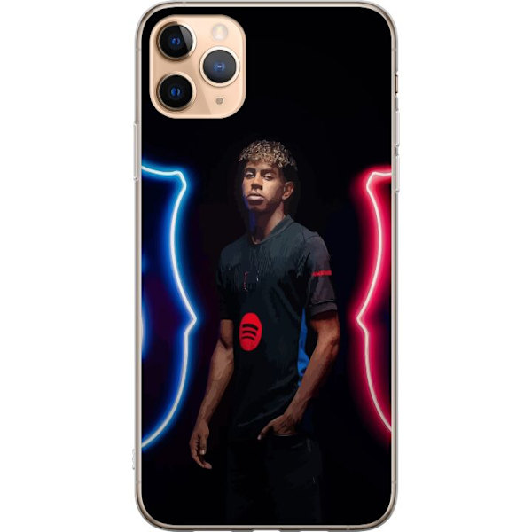 Apple iPhone 11 Pro Max Gennemsigtig cover Yamal Fodbold FC Barcelona Ung Talent Spiller Fodboldstjerne Spanien La Liga Populært Motiv